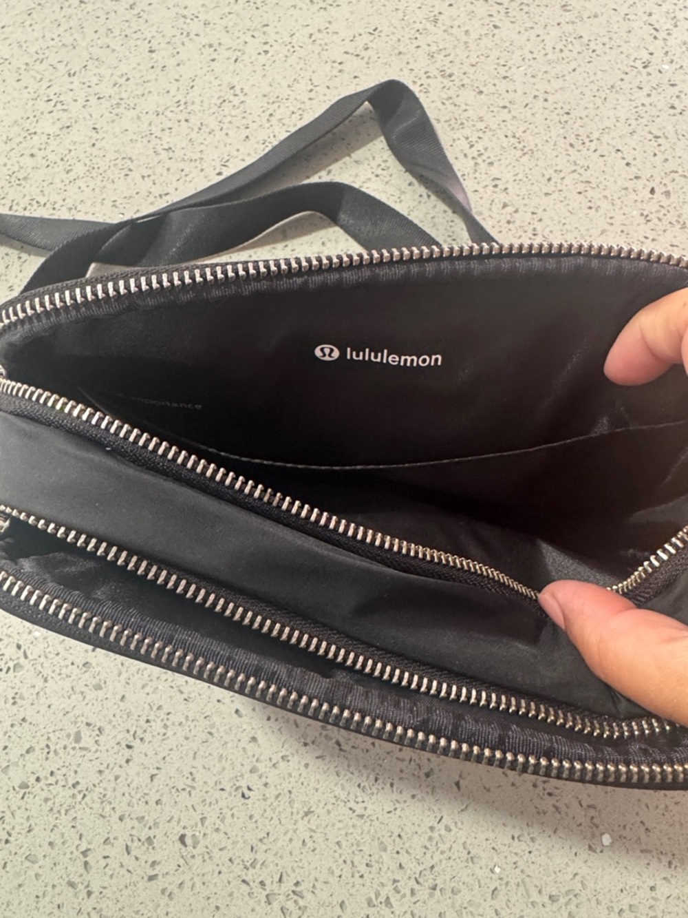 lululemon athletica Black Compact Crossbody Shoulder Bag - Picture 4 of 5
